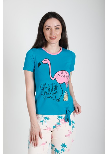 Flamingo Bermudalı Pijama Takımı