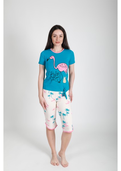 Flamingo Bermudalı Pijama Takımı