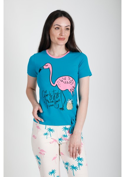 Flamingo Bermudalı Pijama Takımı