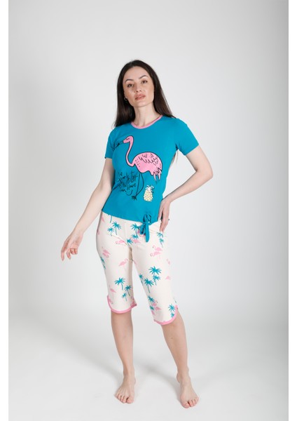 Flamingo Bermudalı Pijama Takımı