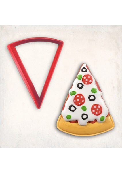 Pizza Dilim Kurabiye Kalıbı Şekillendirici Kopat