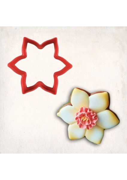 Çiçek-5 Kurabiye Kalıbı Şekillendirici Kopat 8cm