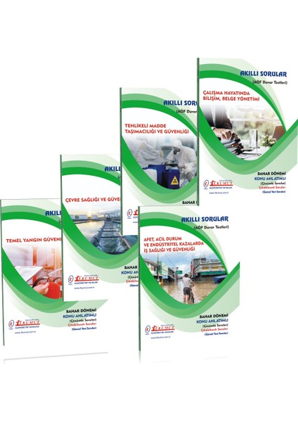 AÖF İş Sağlığı ve Güvenliği 1. Sınıf 2. Yarıyıl Bahar Dönemi İlkumut Yayıncılık