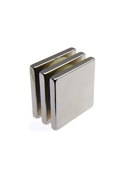 20 x 20 x 2 mm Boy 20 En 20 Kalınlık 2 Köşeli Neodyum Mıknatıs