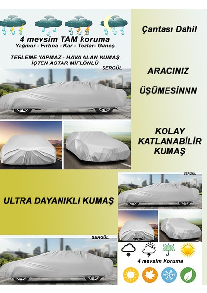 Toyota Corolla Miflonlu Premium Araba Brandası