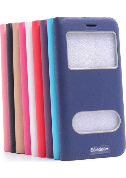 Creaks Galaxy S6 Edge Kılıf Dolce Kapaklı Kılıf