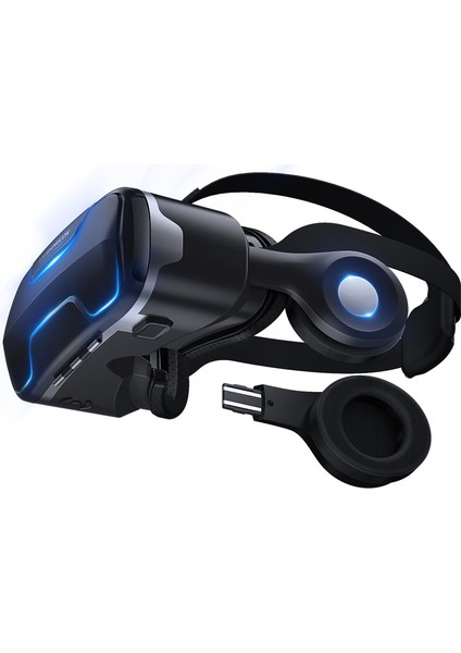 Apple Iphone 6-7-8-Se Uyumlu Sanal Gerçeklik Gözlüğü Kulaklıklı 3D Vr Filmler&video Oyunları
