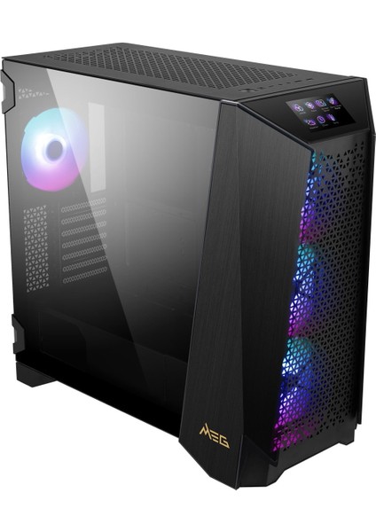 MEG PROSPECT 700R Temperli Cam 4 x140mm A-RGB Dokunmatik IPS Panel E-ATX Gaming Bilgisayar Kasası