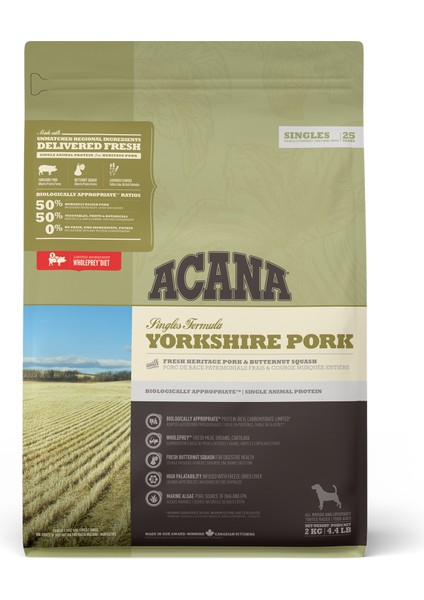 Yorkshire Pork Domuz Etli Ve Balkabaklı Köpek Mamasi 2 Kg