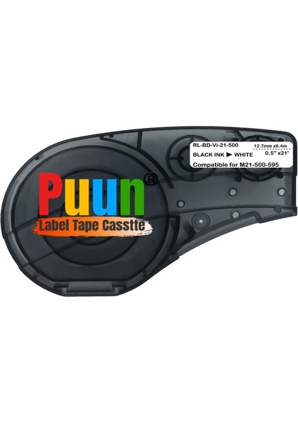 Puun Brady M21-500-595-WT-BK 142807 Vinil Güçlü Yapışkanlı Fiyatı