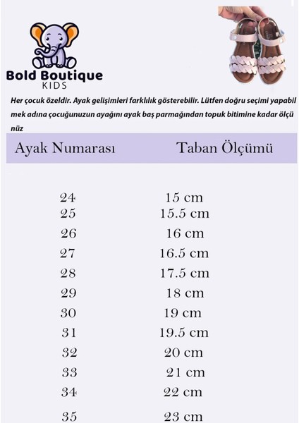 Bold Boutique Çocuk Sandalet ,bebek Sandalet ,kaydırmaz Yazlık Çocuk Ayakkabısı