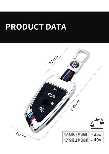 Bmw Anahtarlık G x Serisi Çinko Metal Anahtarlık 1.kalite Gümüş Renk Anahtarlık Car Keychain Bmw fiyatları