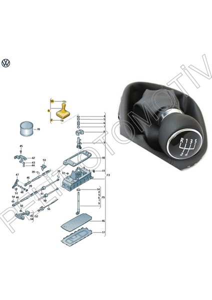 Touran Vites Topuzu ve Körüğü 5 Ileri 1T0711113R 2K0711113 fiyatları