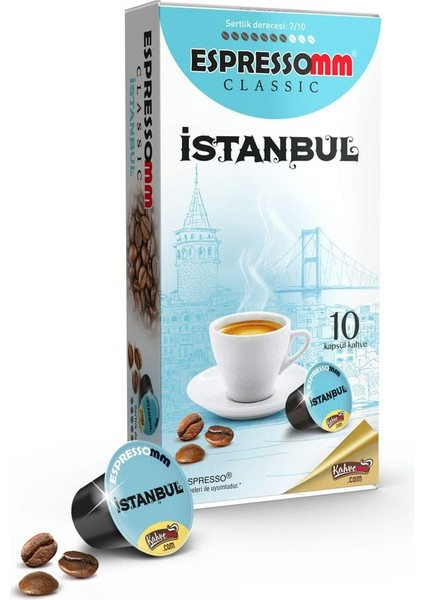 Espressomm® Classic Karışık Istanbul&ankara Kapsül Kahve (10 Adet) - Nespresso® Uyumlu*