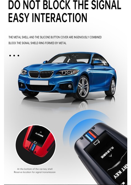 Bmw Çinko Anahtarlık Gümüş Renk Bmw Ekranlı Kumanda Anahtarlığı Car Keychain 1.kalite fırsatları