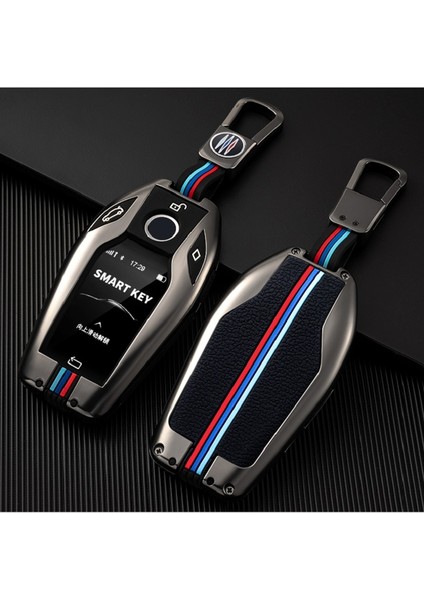 Bmw Çinko Anahtarlık Silver Renk Bmw Ekranlı Kumanda Anahtarlığı Car Keychain 1.kalite