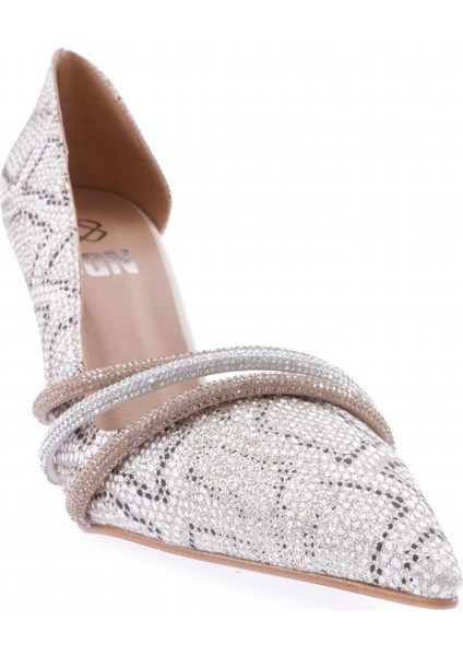 YSF-07-23Y Kadın Silver Taş Bantlı Abiye Ayakkabı fiyatları