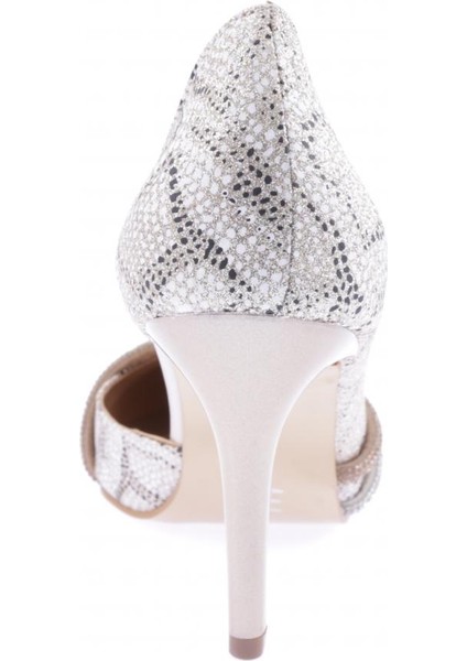 YSF-07-23Y Kadın Silver Taş Bantlı Abiye Ayakkabı fırsatları