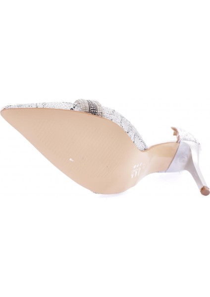 YSF-07-23Y Kadın Silver Taş Bantlı Abiye Ayakkabı indirimleri