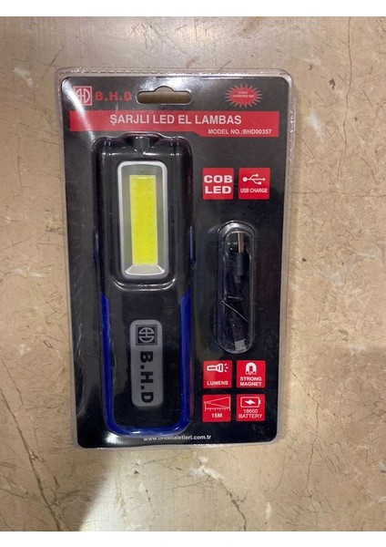 Bhd Şarjlı Ledli El Feneri Büyük