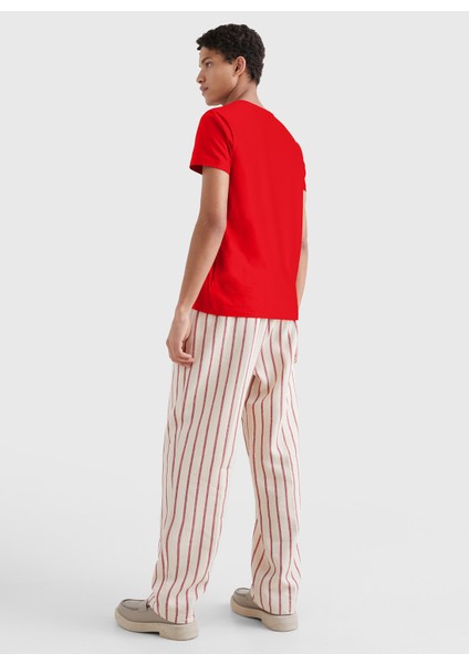 Bisiklet Yaka Kırmızı Erkek T-Shirt MW0MW10800XLG fiyatları