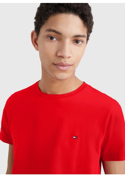 Bisiklet Yaka Kırmızı Erkek T-Shirt MW0MW10800XLG fırsatları