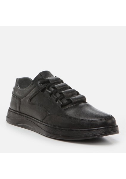 02AYH265110A100 Hakiki Deri Siyah Erkek Spor Ayakkabı fiyatları