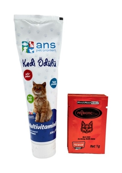 Kedi Multivitamini + Probiyotik X3