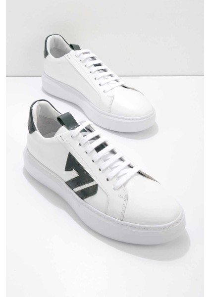 Beyaz Yeşil Leather Erkek Sneaker E01901521303 fiyatları