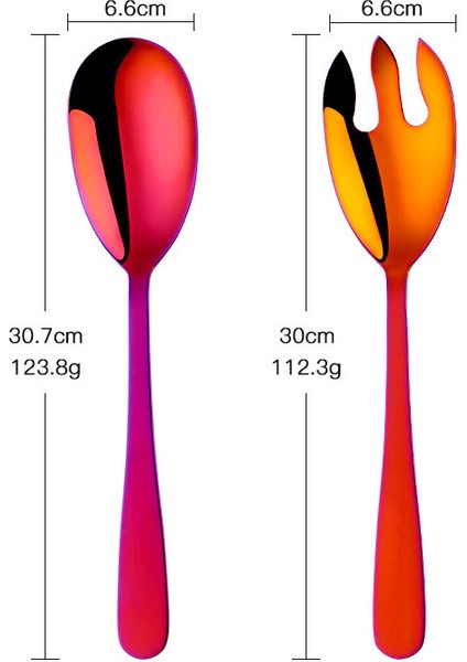 2 Adet Salata Kaşığı ve Çatal (Yurt Dışından)