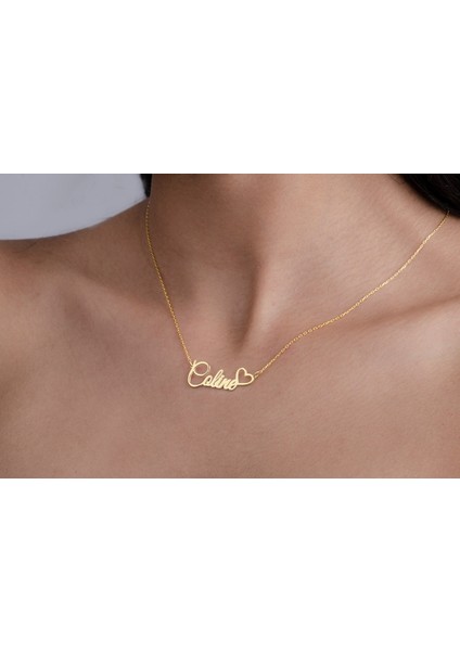 925 Ayar Gümüş Isim Kalp Kolye fiyatları