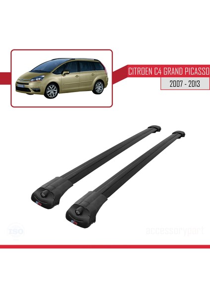 Citroen C4 Grand Picasso 2007-2013 Arası Ile Uyumlu Ace-1 Ara Atkı Tavan Barı Siyah