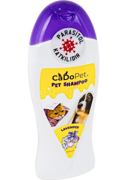 Lavantalı Kedi Köpek Şampuanı 500 ml Parasitol Katkılı