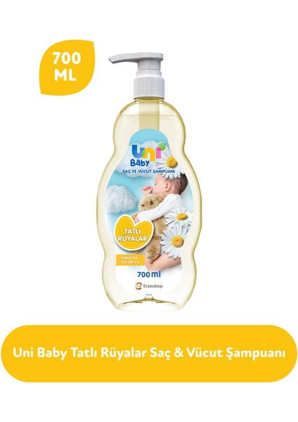 Uni Baby Tatlı Rüyalar Şampuanı 700 ml x 3 Adet