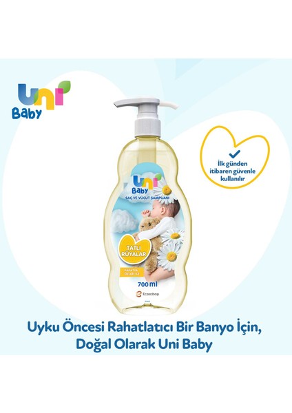 Uni Baby Tatlı Rüyalar Şampuanı 700 ml x 3 Adet