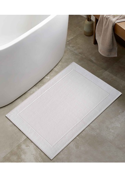 Tilos Jakarlı Ayak Havlusu Beyaz 50x80 2222