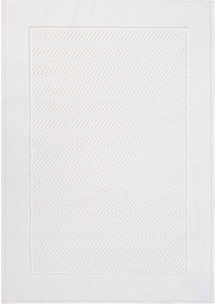 Tilos Jakarlı Ayak Havlusu Beyaz 50x80 2222