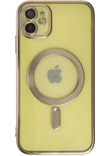 Tech Gross iPhone 11 Kılıf Kross Magneticsafe Kapak - Gold