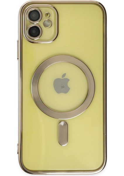 iPhone 12 Kılıf Kross Magneticsafe Kapak - Gold