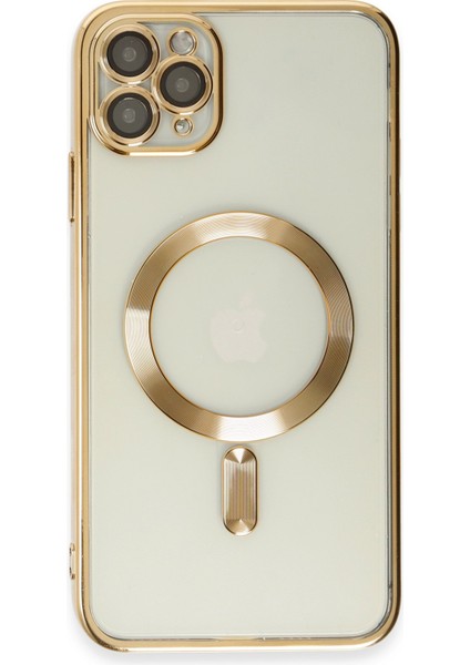 iPhone 11 Pro Max Kılıf Kross Magneticsafe Kapak - Gold