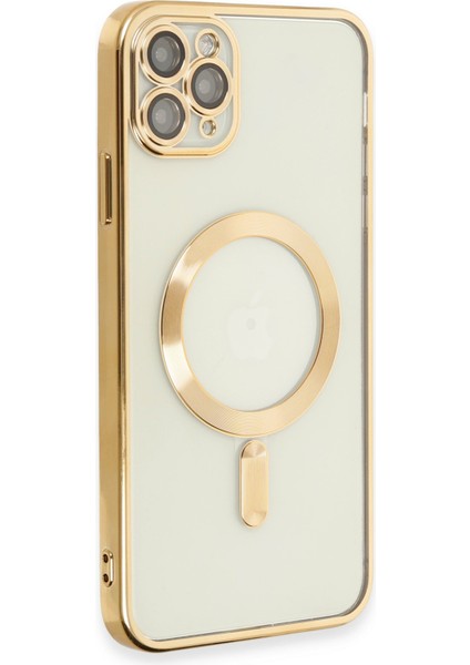 iPhone 11 Pro Max Kılıf Kross Magneticsafe Kapak - Gold