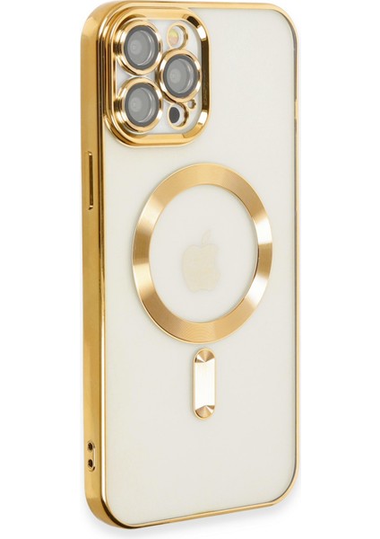 iPhone 12 Pro Max Kılıf Kross Magneticsafe Kapak - Gold