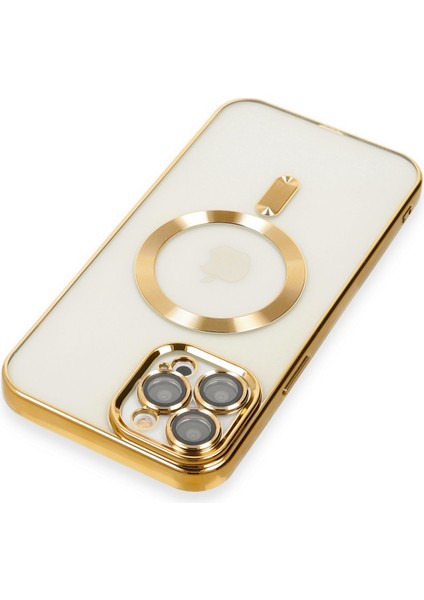 iPhone 12 Pro Max Kılıf Kross Magneticsafe Kapak - Gold