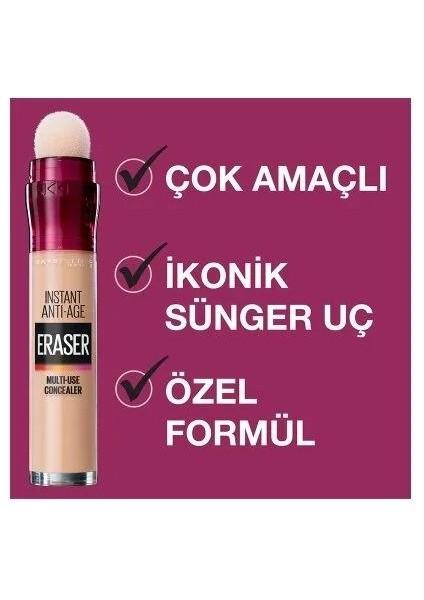 Maybelline New York Maybelline Cilt Tonunu Eşitleyen Kırışıklık Karşıtı Yoğun Kapatıcı 01 Light Sky High Uzatıcı Etkili Dev Limitsiz Kirpikler Makyaj Seti