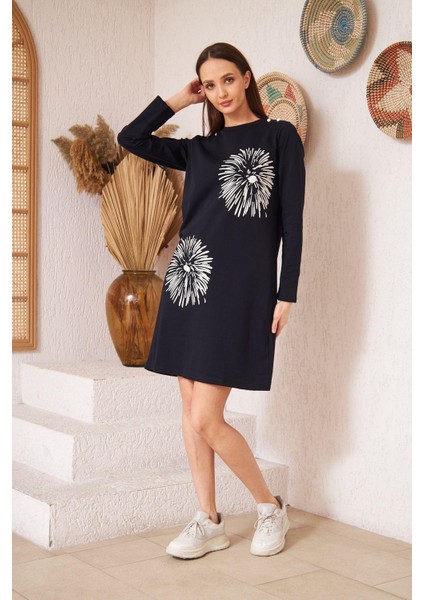 Lacivert Düğme Detaylı Tunik DM60346 modelleri