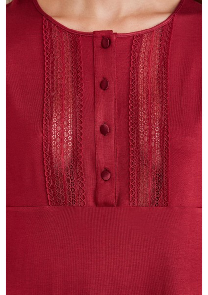 Dantelli Penye 3'lü Kadın Pijama Takımı - 2800 fırsatları