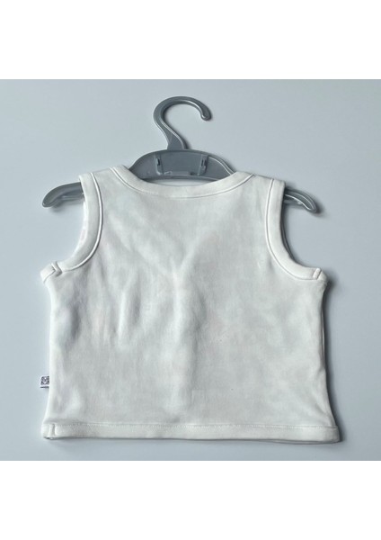 Oeko-Tex Class 1sertifikalı Erkek Bebek Yelek, Çift Taraf Kullanımlı-Doubleface 100%COTTON Çıtçıtlı