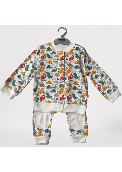 Oeko-Tex Class 1 Sertifikalı Erkek Bebek Takım, Çıtçıtlı Kolej Ceket, Patchli Pantolon Set %100 Cotton Çıtçıtlı fırsatları