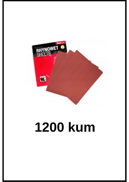 Indasa P1200 Su Zımparası 3 Adet