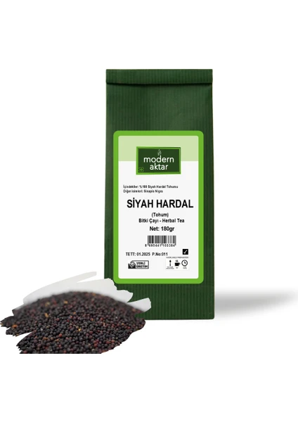 Modern Aktar Doğal Siyah Hardal Tohumu 180 gr